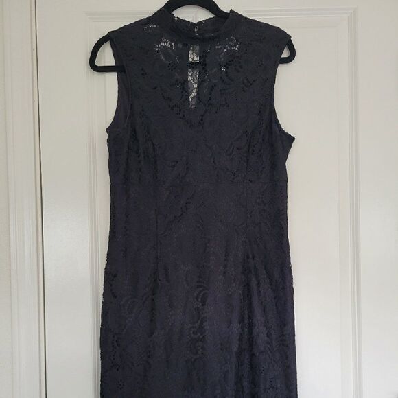 EnFocus Studio Size 14 Lace Overlay Sheath Midi Dress - Picture 1 of 10